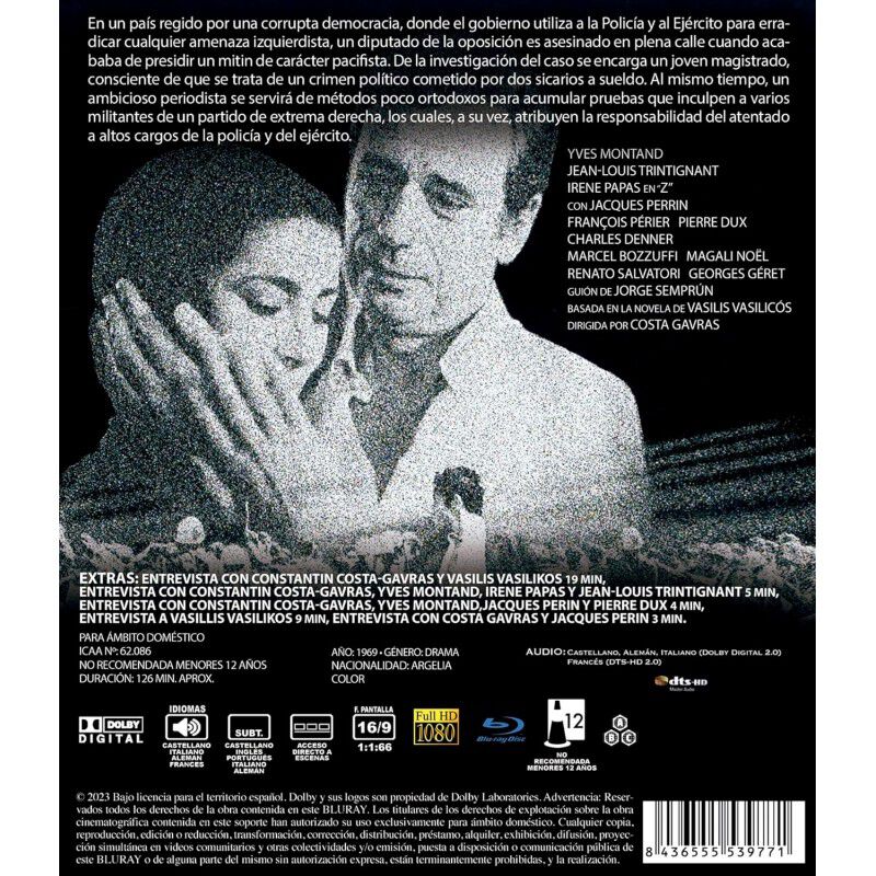 Z De Costa-gavras [blu-ray] (1969) Z image number null
