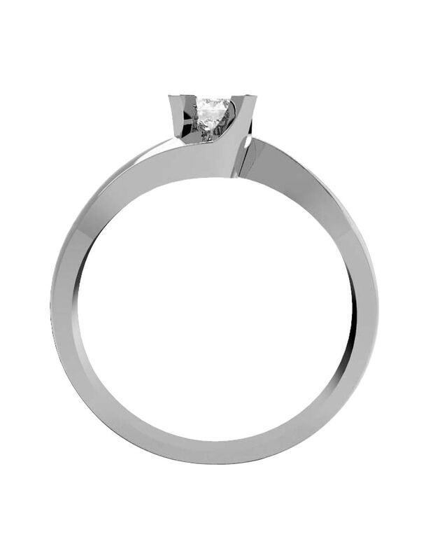 Anillo de Compromiso de 14K con Diamante de Lab... image number null