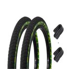 Dos Llantas C/ Cámaras 20 X 2.125 Camuflaje R-20 Bmx Cross Verde