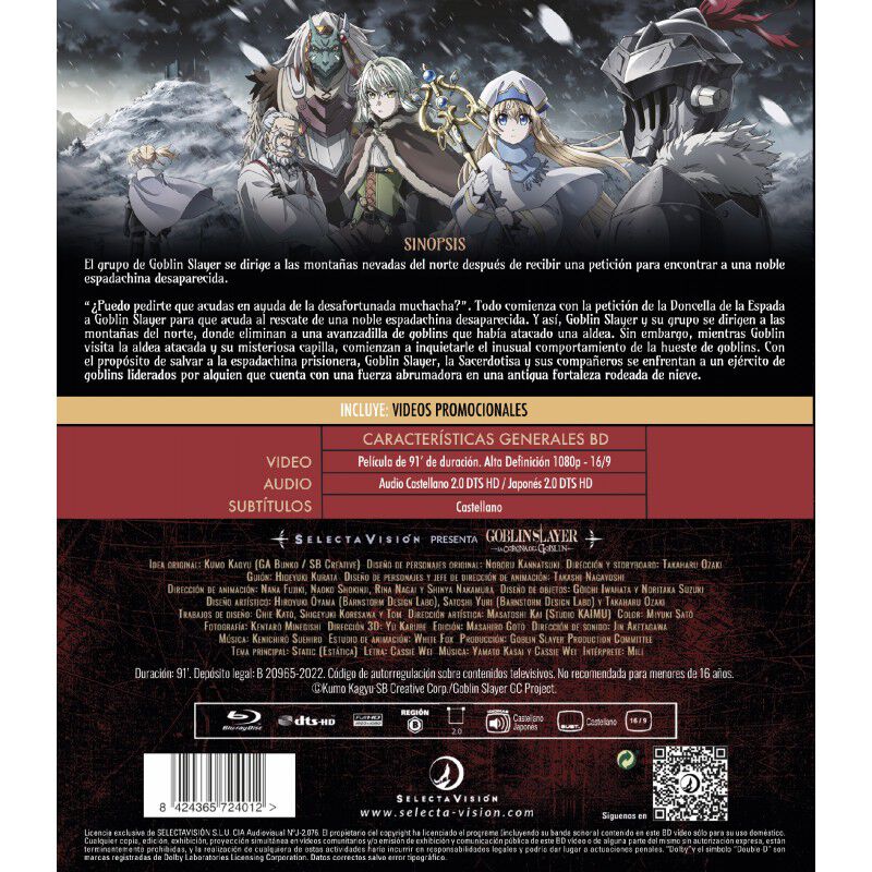 Goblin Slayer: La Corona Del Goblin [blu-ray] (... image number null