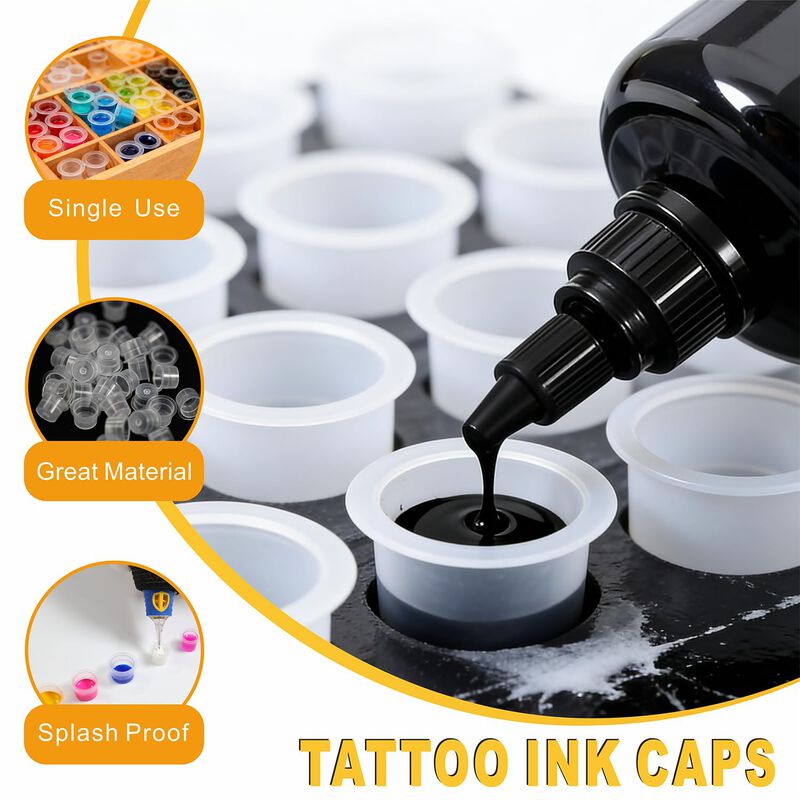 Kit De 303 Piezas De Tazas De Tinta Para Tatuaj... image number null