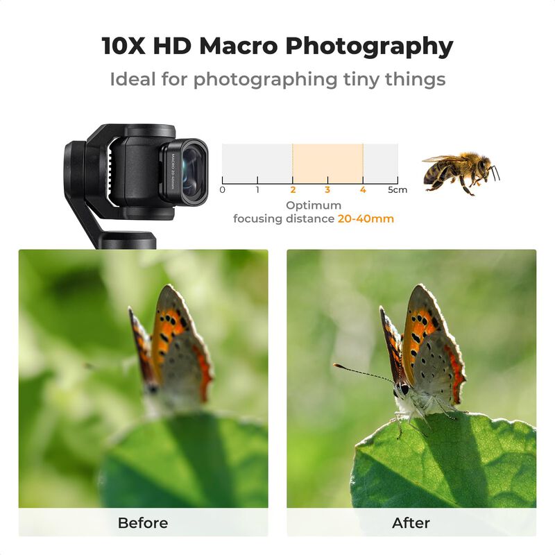 Lente Macro K&f Concept 10x Compatible Con Dji ... image number null