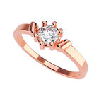 Anillo de Compromiso de 14K con Diamante de Laboratorio 0.20 CT F VS1 Talla 7 ORO ROSA 14K&ndash; / FJ608-20-14R-LG-7
