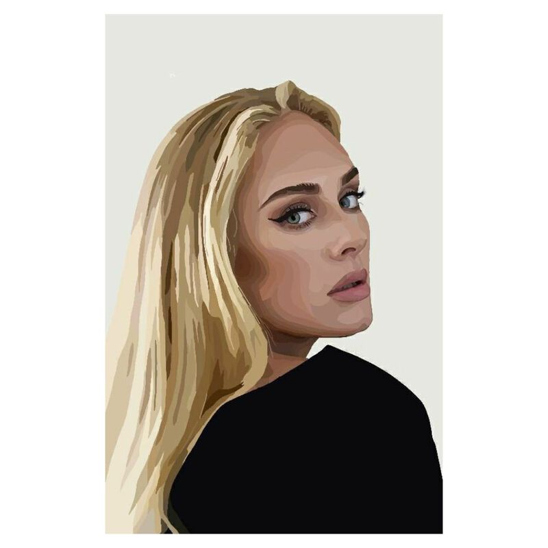 Cuadro Decorativo Impreso 20x30cm Adele image number null