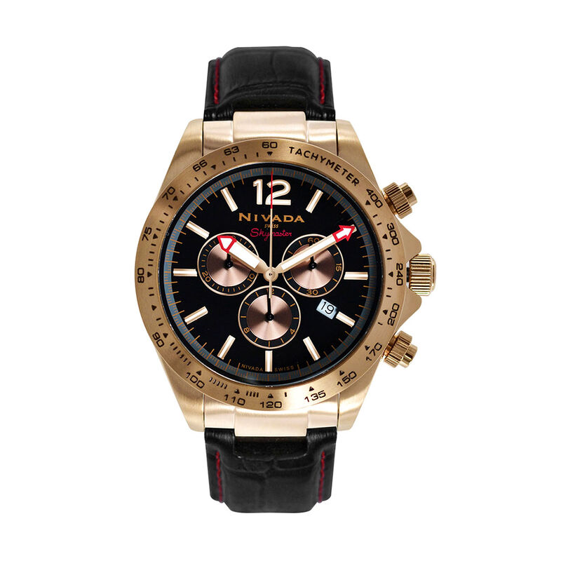 Reloj Nivada SkyMaster Caballero Dorado/Piel Ro... image number null