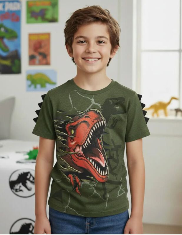 Playera Jurassic World Universal Para Ni&ntilde;os image number null