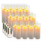 Velas Led Aamdkcyu Pack De 24 Blancas/transparentes Con Control Remoto Y Temporizador