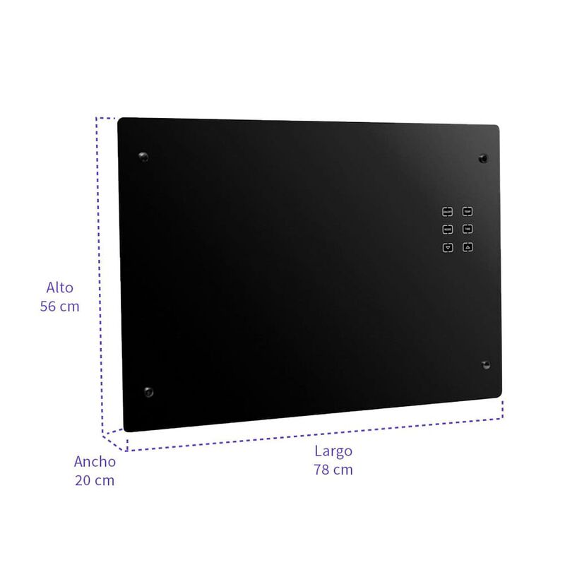 Calefactor de ambiente para piso y pared 1500 w image number null