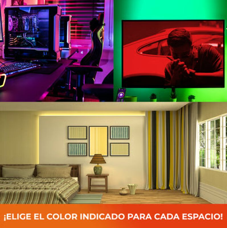Tira Led Rgb Wifi 5 Metros Interior Tecnolite C... image number null