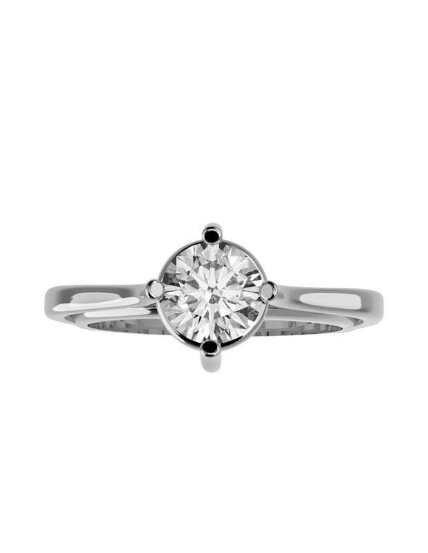 Anillo de Compromiso en Oro de 10K con Circonia... image number null