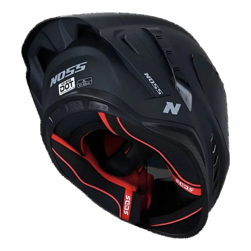 Casco Noss Ns-806 Cerrado S&oacute;lido Negro Mate Xxl image number null