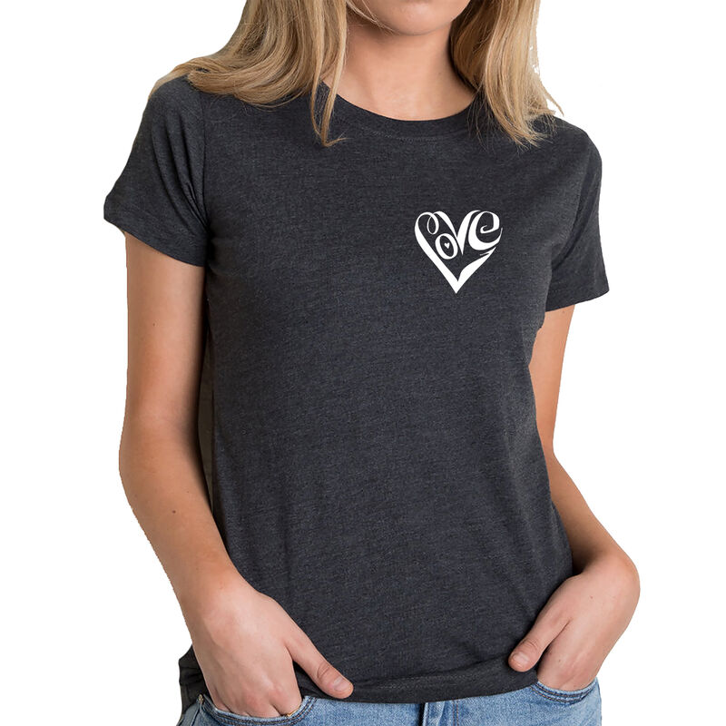 Camiseta Mezcla Premium Word Art Para Mujer - C... image number null