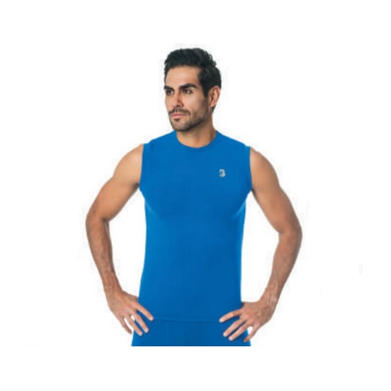 Playera Deportiva Sin Mangas Dry-fit Hombre Bla... image number null