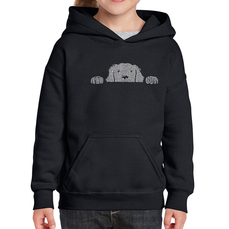 Sudadera Con Capucha Word Art Para Ni&ntilde;a - Perro... image number null