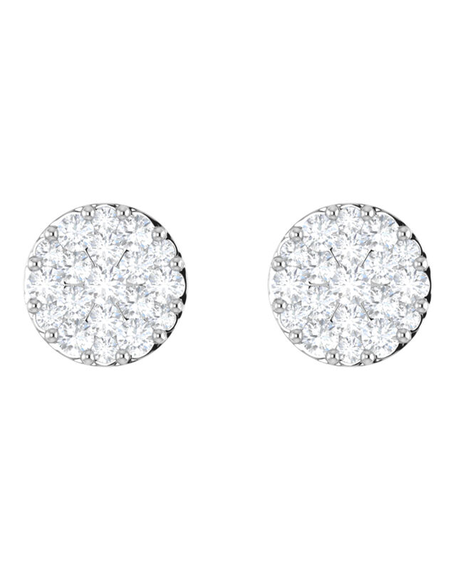 Broqueles Oro Blanco 14k 21pts Diamante Suraj-2... image number null
