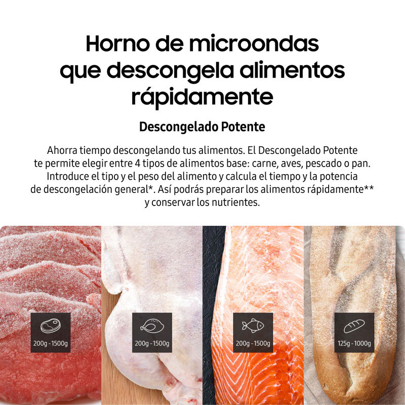 Horno De Microondas Samsung 1.1 Pies (32 L) Pow... image number null