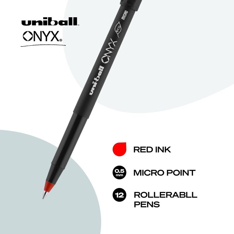 Bol&iacute;grafo Rollerball Uni-ball Onyx 0.5mm Rojo P... image number null