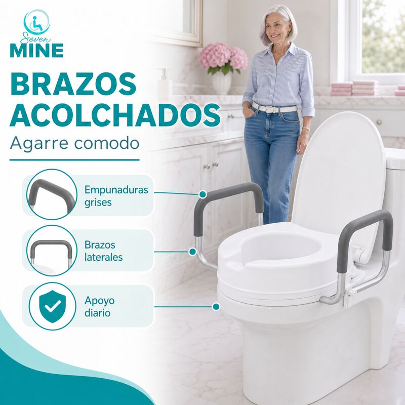 Incremento Wc Lujo (altura 9cm): Descansa Brazo... image number null