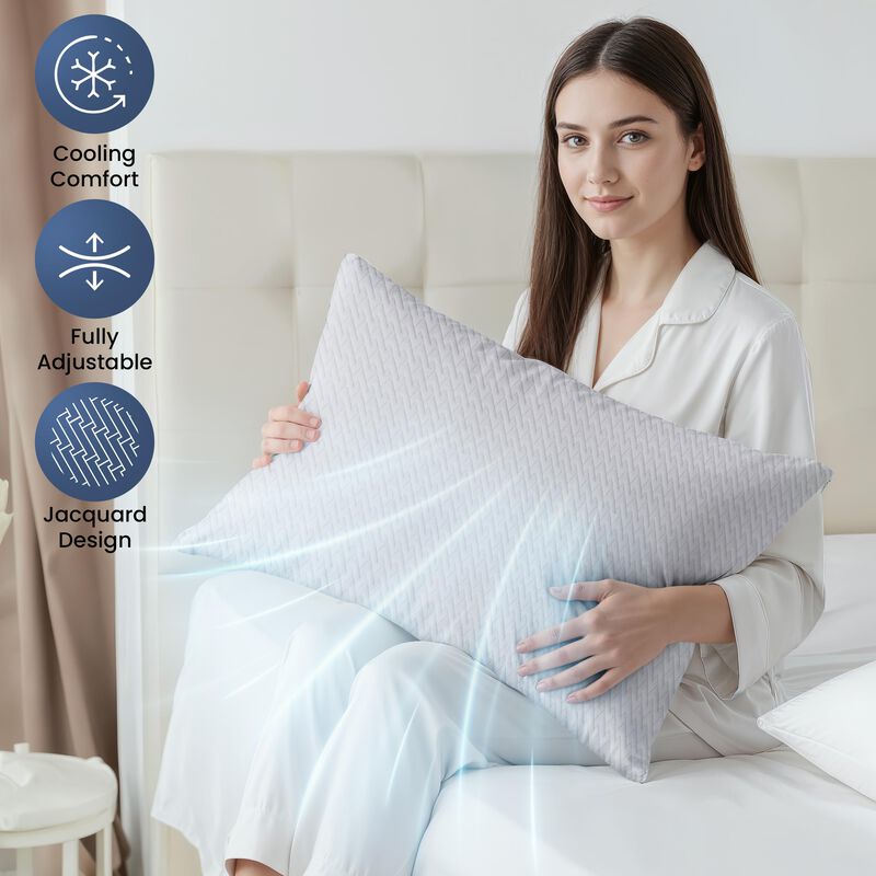 Almohada Utopia Bedding King De Espuma Viscoel&aacute;... image number null