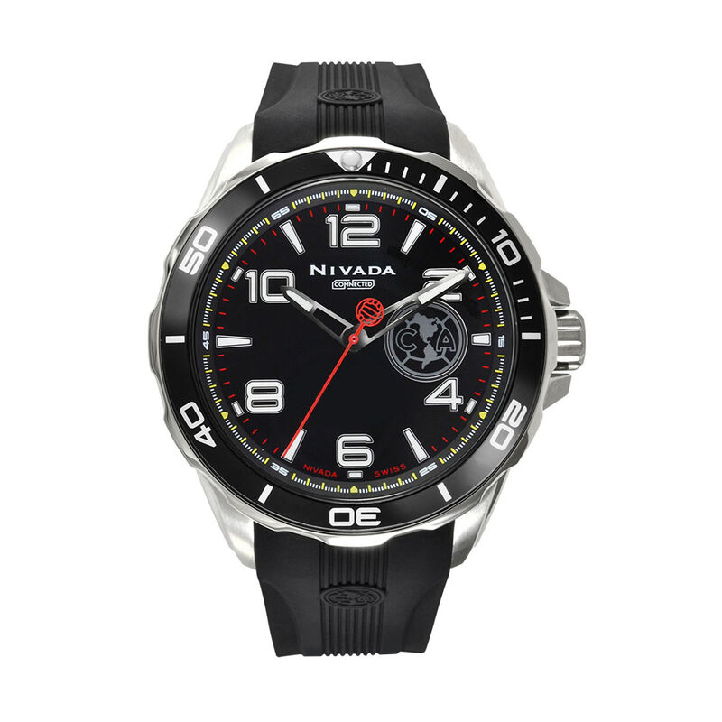 Reloj Nivada Fan America 5  Cab Acero/Caucho Ne... image number null