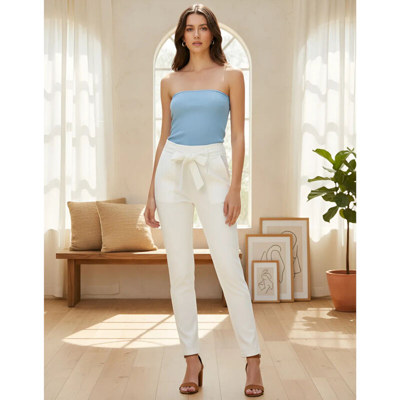 Pantalón Cintura Ajustable Blanco Love Tree Tal... image number null