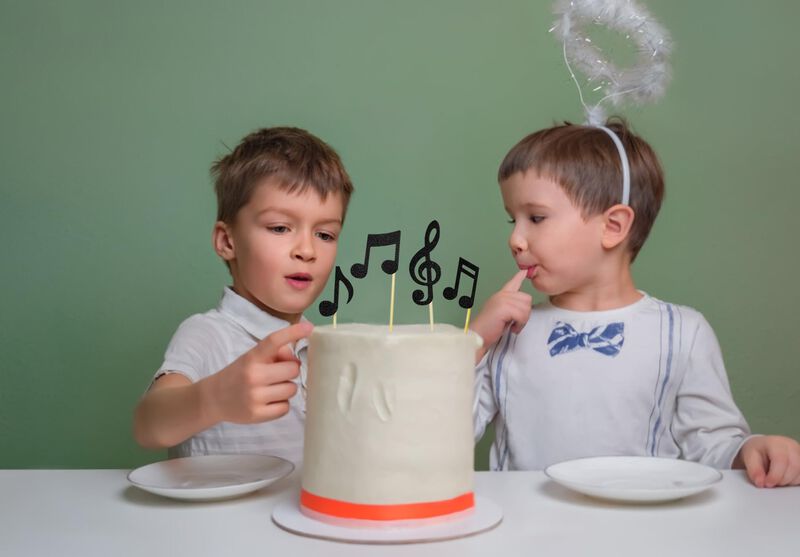 Adorno Para Pastel Iebq 12 Uds. Nota Musical &ndash; ... image number null