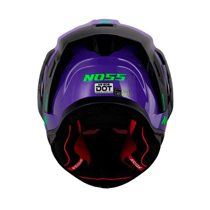 Casco Noss Ns-806 Cerrado S&oacute;lido Morado S image number null