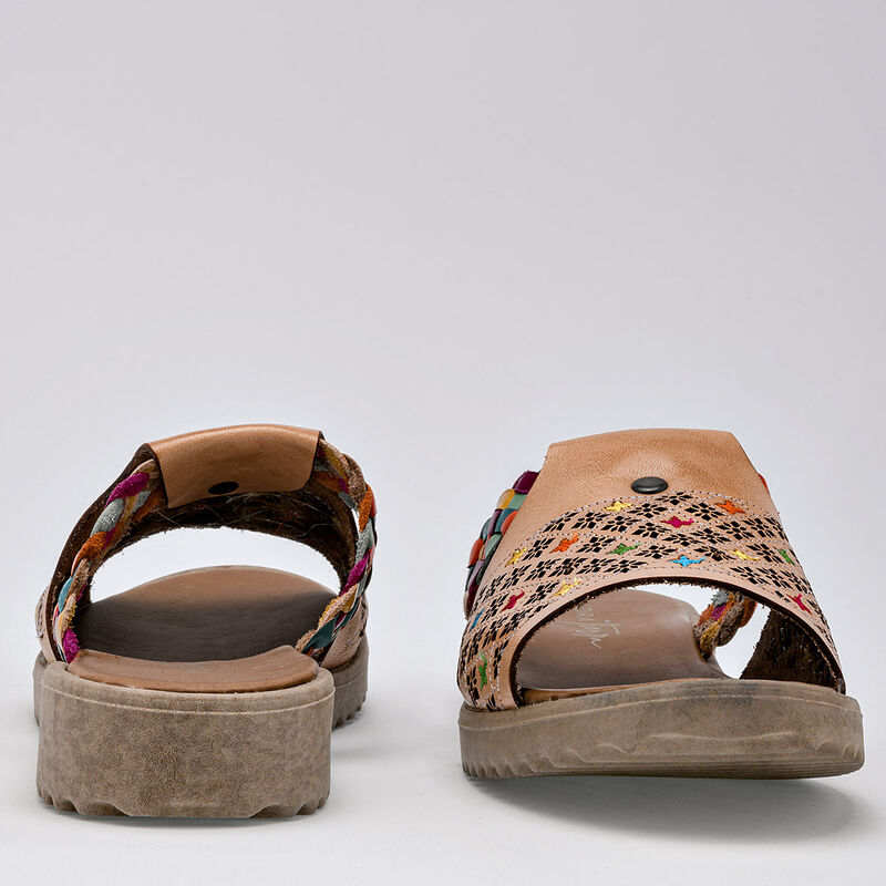 Mora Tierra Sandalia para mujer beige multicolo... image number null