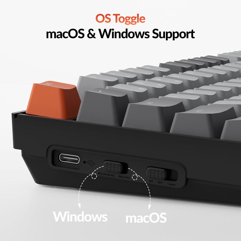 Teclado Mec&aacute;nico Inal&aacute;mbrico Keychron K10 De 10... image number null