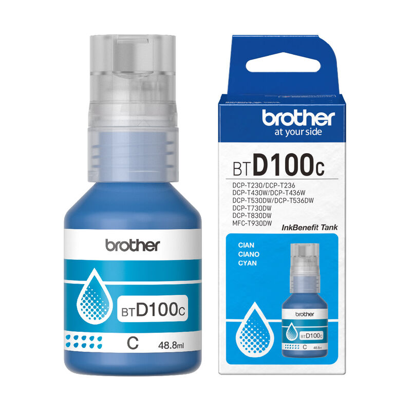 4 Pack – Botella de Tinta Brother BTD100 image number null