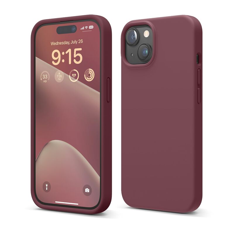 Funda Elago Silicona para iPhone 15 Burdeos image number null