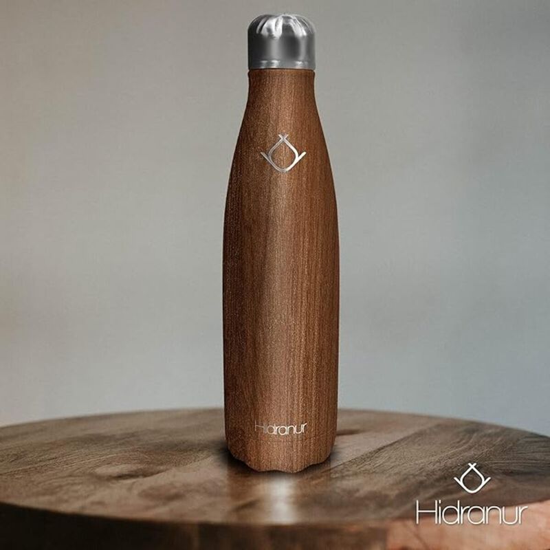 Termo de Acero Inoxidable 17 Oz Madera Hidranur image number null