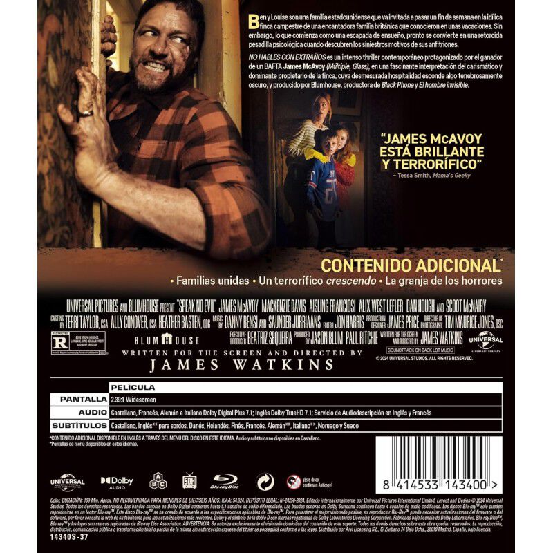 No Hables con Extra&ntilde;os [Blu-ray] (2024) Speak N... image number null