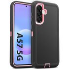 Funda Rugosa Jelanry para Samsung Galaxy A57 5G - Negra con Detalles Rosa