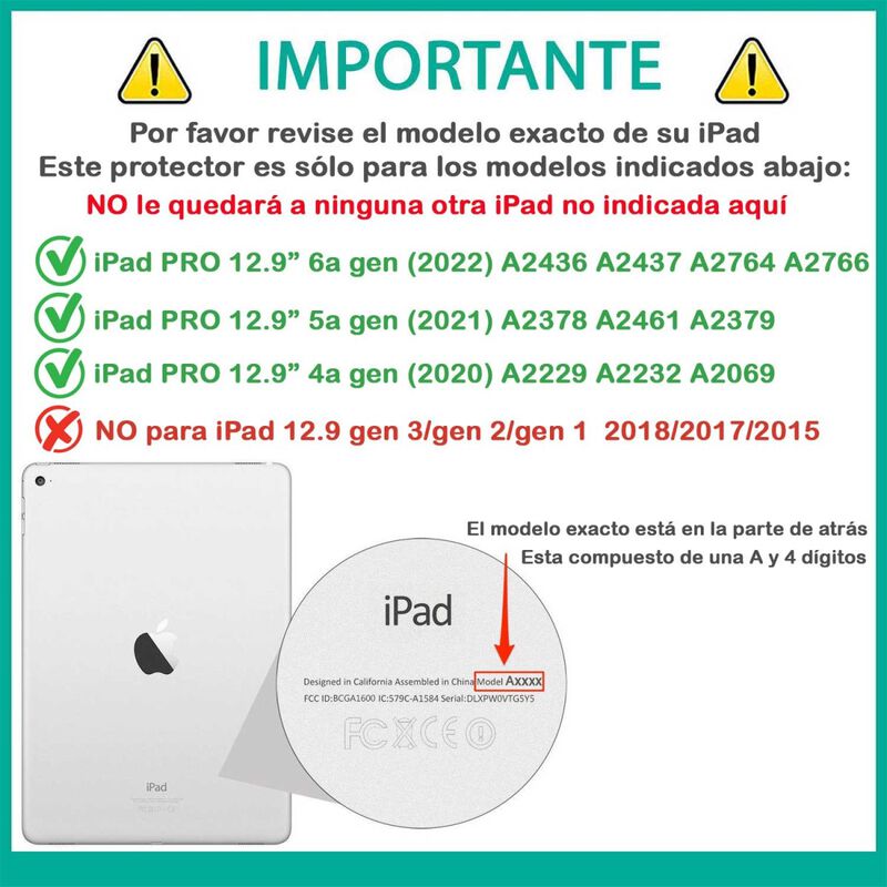 Funda Tekku Handstrap Para Ipad Pro 12.9 Negra ... image number null