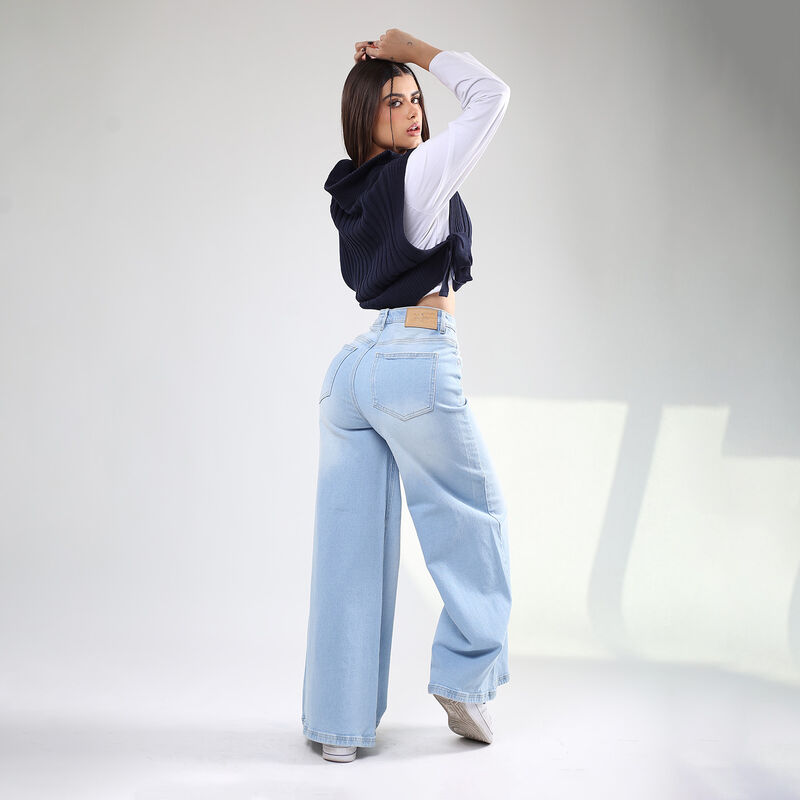 Jeans Super Wide Leg Color Claro Sb4565C image number null
