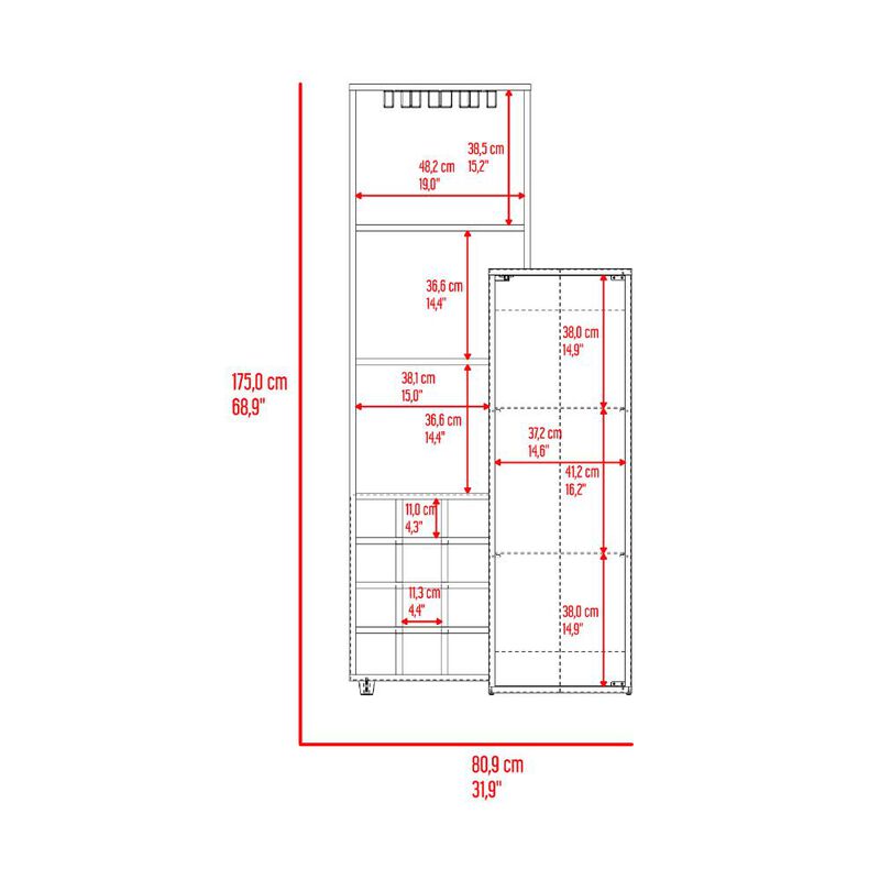 Bar Ozzy Wengue Y Milan Virtual Muebles image number null