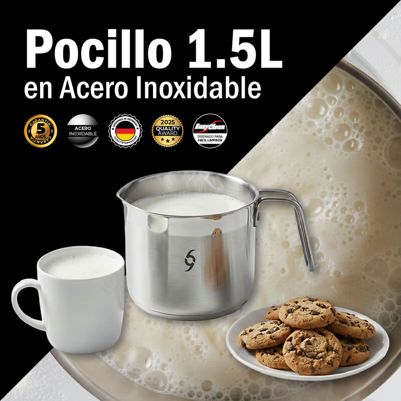 Pocillo 1.5 L Acero Inox 304 Bogner BMPS15 image number null