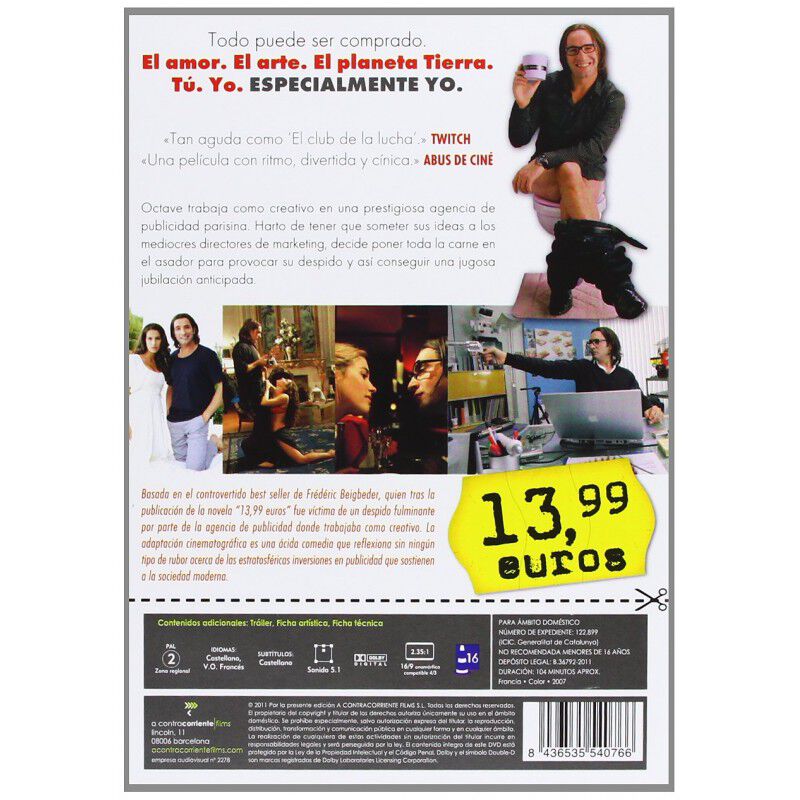 13, 99 Euros [dvd] (2007) 99 Francs image number null