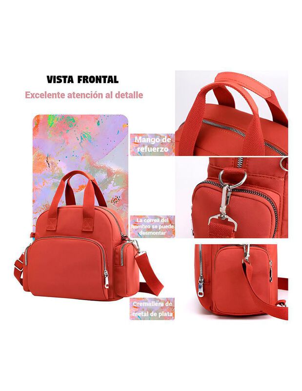 Bolsa Crossbody Pink Brule Techchic Para Mujer image number null