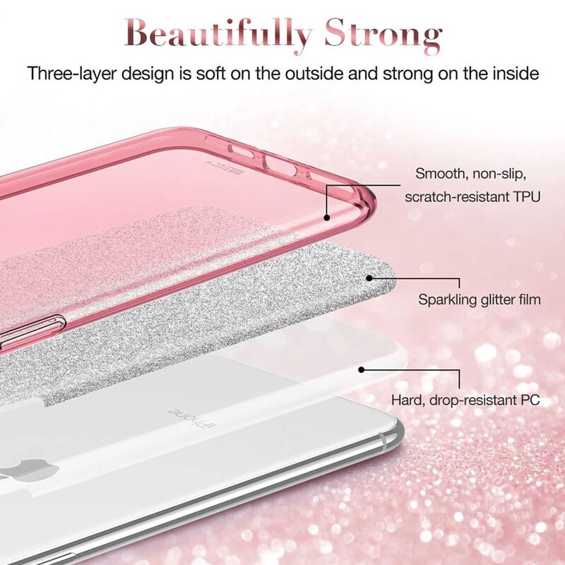 Funda Esr&nbsp;glitter&nbsp;brillos Para Iphone 11 Pro Ro... image number null