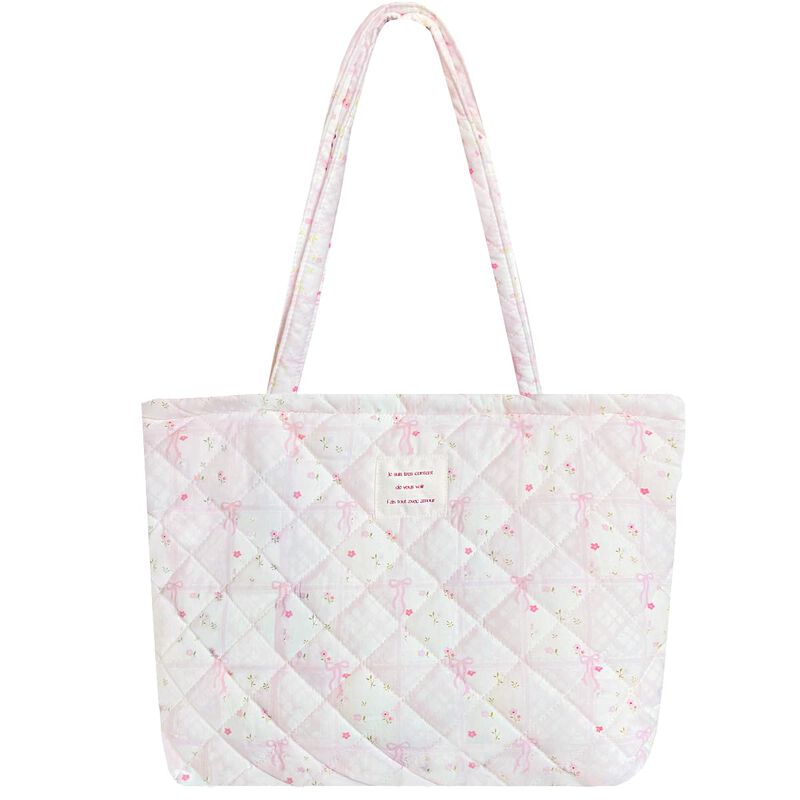 Bolso Tote Modacarry Peque&ntilde;o Acolchado Floral C... image number null
