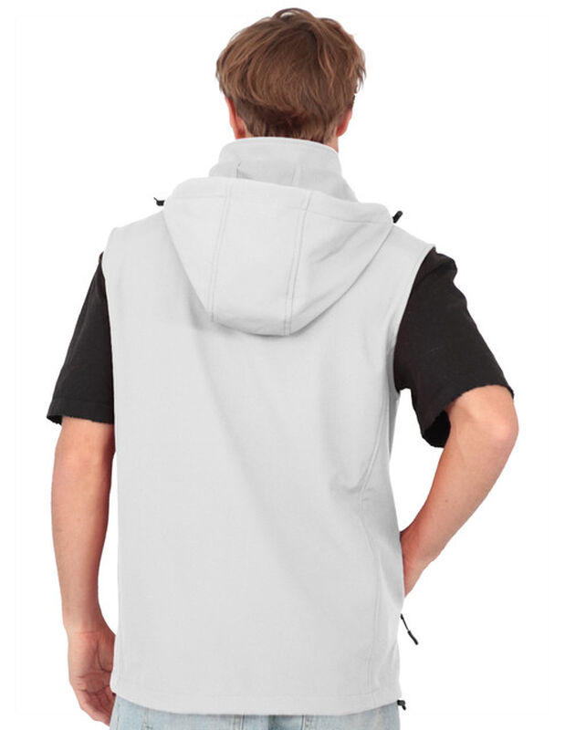 Chaleco Con Gorro Desmontable Cuello Alto Blanc... image number null