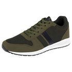 Hs Casual Tenis urbano para hombre olivo negro