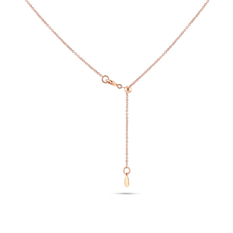 Gargantilla De Oro Rosa 14k Con 6pts De Diamant... image number null