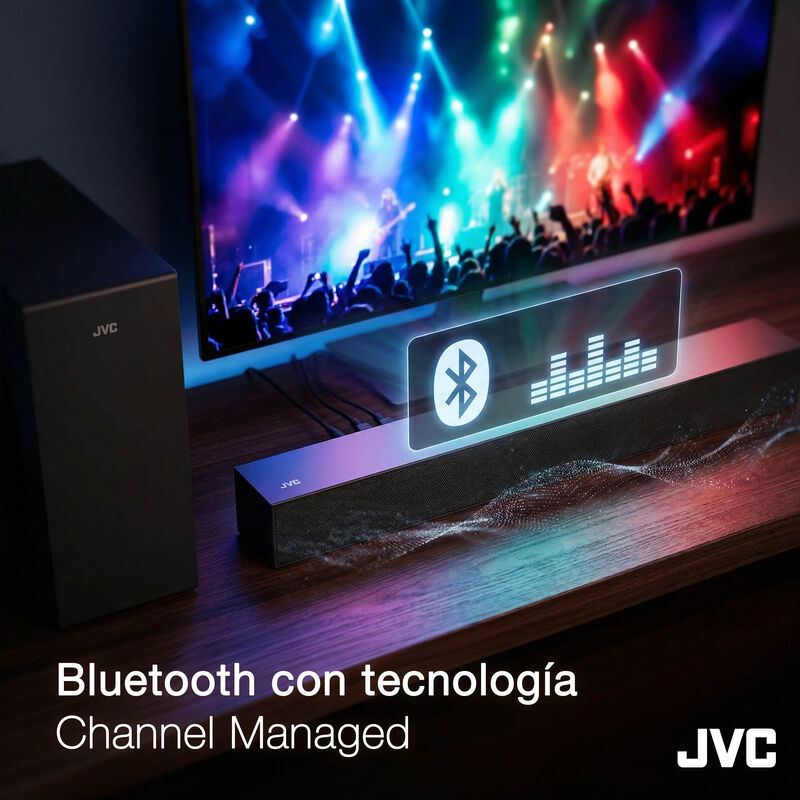 Jvc Soundbar 2.1 Canales Con Subwoofer Inal&aacute;mbr... image number null