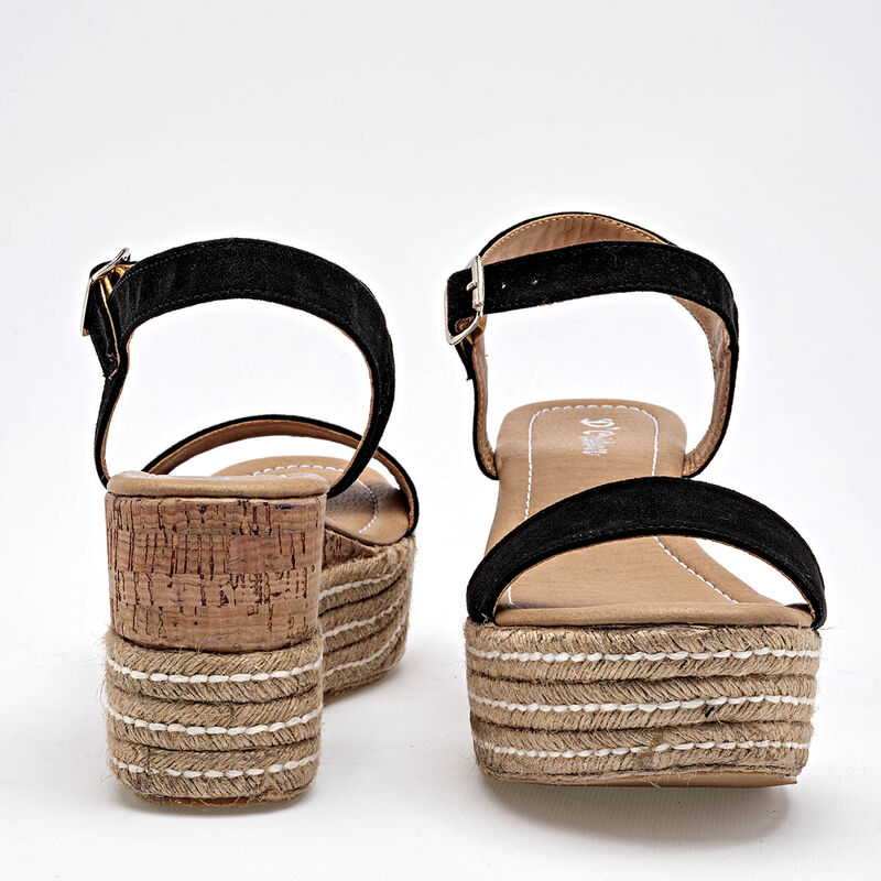 D'Cristian Sandalia para mujer negro image number null