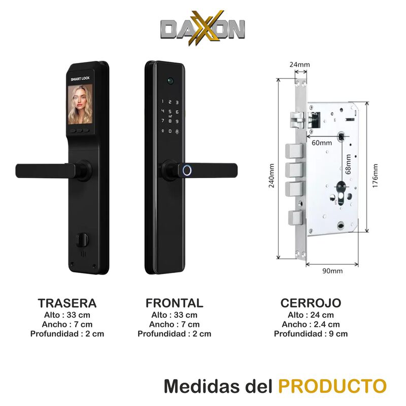 Cerradura Electrónica Wi-Fi chapa Inteligente M... image number null