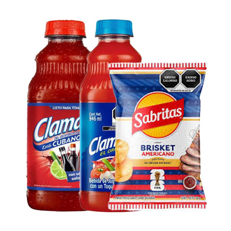 Clamato Cubano 946 Ml + Clamato 946 Ml + Sabrit... image number null