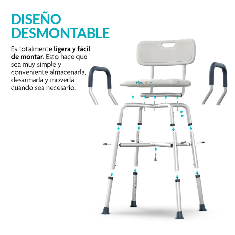 Silla para Ducha Antideslizante para Adultos Ma... image number null